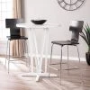 Zarven White Bar Height Table by Southern Enterprises