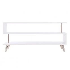 Ephriam 40 in. White and Champagne Engineered Wood TV Stand Fits TVs Up to 37 in. by Southern Enterprises 15 Ephriam 40 in. White and Champagne Engineered Wood TV Stand Fits TVs Up to 37 in. by Southern Enterprises -Southern Enterprises Sales bright white w champagne finish southern enterprises tv stands hd531489 66 1000