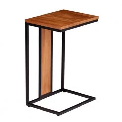Lucia Brown and Black Contemporary C-Table by Southern Enterprises -Southern Enterprises Sales brown and black finish southern enterprises end side tables hd434285 1f 1000