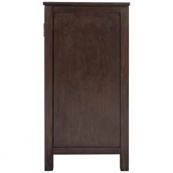 Brown Accent Buffet Sideboard Storage Wooden Cabinet with Doors and Adjustable Shelf by Huluwat -Southern Enterprises Sales brown huluwat accent cabinets dj tc wf281384aad fa 1000
