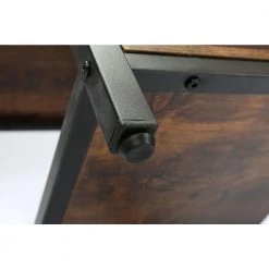 55 in. Rectangular Brown MDF Finish No Drawer Computer Desk with Storage Shelves by Huluwat 19 55 in. Rectangular Brown MDF Finish No Drawer Computer Desk with Storage Shelves by Huluwat -Southern Enterprises Sales brown huluwat computer desks xyd g jsb od 02br fa 1000