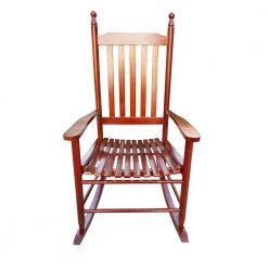 Brown Populus Wood Porch Rocker Chair by Huluwat -Southern Enterprises Sales brown huluwat rockers gliders ottomans dj tc w49528619 4f 1000