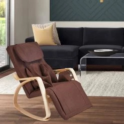 Brown Linen Full massage function-Air Comfortable Relax Rocking Chair with Cotton Fabric Cushion by Huluwat 19 Brown Linen Full massage function-Air Comfortable Relax Rocking Chair with Cotton Fabric Cushion by Huluwat -Southern Enterprises Sales brown huluwat rockers gliders ottomans dj tc w60727212 31 1000