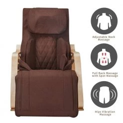 Brown Linen Full massage function-Air Comfortable Relax Rocking Chair with Cotton Fabric Cushion by Huluwat 16 Brown Linen Full massage function-Air Comfortable Relax Rocking Chair with Cotton Fabric Cushion by Huluwat -Southern Enterprises Sales brown huluwat rockers gliders ottomans dj tc w60727212 44 1000