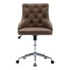 Brown PU Seat Office Chair with Adjustable Height by Huluwat -Southern Enterprises Sales brown huluwat task chairs dj w21231635 64 1000