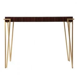 Broadwick 17.25 in. Brown Rectangle Glass Console Table by Southern Enterprises -Southern Enterprises Sales brown southern enterprises console tables hd391663 c3 1000