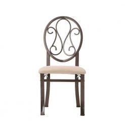 Dark Brown Metal Dining Chair (Set of 4) by Southern Enterprises