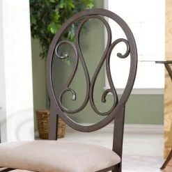 Dark Brown Metal Dining Chair (Set of 4) by Southern Enterprises 10 Dark Brown Metal Dining Chair (Set of 4) by Southern Enterprises -Southern Enterprises Sales brown southern enterprises dining chairs 2014913 c3 1000