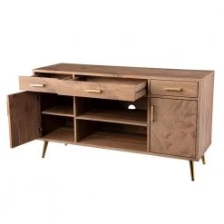 Mawbey 48 in. Brown Wood TV Stand with 1-Drawer Fits TV's up to 46 in. by Southern Enterprises -Southern Enterprises Sales brown southern enterprises tv stands hd391489 77 1000