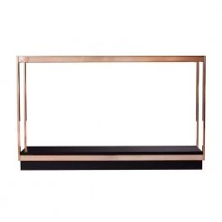 Kreesa 49 in. Clear/Champagne/Black Rectangle Glass Console Table with Storage by Southern Enterprises 16 Kreesa 49 in. Clear/Champagne/Black Rectangle Glass Console Table with Storage by Southern Enterprises -Southern Enterprises Sales champagne and black finish southern enterprises console tables hd433356 4f 1000