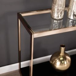 Kreesa 49 in. Clear/Champagne/Black Rectangle Glass Console Table with Storage by Southern Enterprises 15 Kreesa 49 in. Clear/Champagne/Black Rectangle Glass Console Table with Storage by Southern Enterprises -Southern Enterprises Sales champagne and black finish southern enterprises console tables hd433356 c3 1000