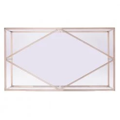 Lahz 42 in. Champagne/Clear Large Rectangle Glass Coffee Table by Southern Enterprises -Southern Enterprises Sales champagne finish southern enterprises coffee tables hd433585 a0 1000