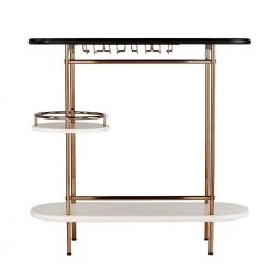 Dagney Wine Table w/Glassware Storage by Southern Enterprises