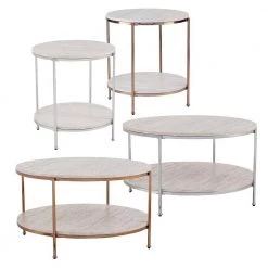 Kaitlyn 34 in. Gold Medium Round Resin Coffee Table with Shelf by Southern Enterprises 15 Kaitlyn 34 in. Gold Medium Round Resin Coffee Table with Shelf by Southern Enterprises -Southern Enterprises Sales champagne southern enterprises coffee tables hd698465 1d 1000