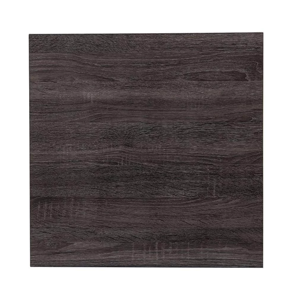 Joaquim Chrome with Black Oak Square End Table by Southern Enterprises 6 Joaquim Chrome with Black Oak Square End Table by Southern Enterprises - Image 4