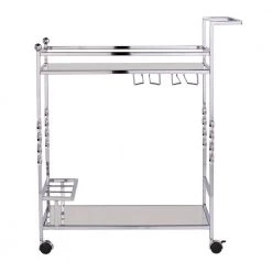 Prindel Chrome Mirrored Bar Cart by Southern Enterprises 15 Prindel Chrome Mirrored Bar Cart by Southern Enterprises -Southern Enterprises Sales chrome finish w mirror southern enterprises bar carts hd530727 40 1000