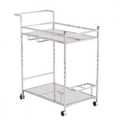 Prindel Chrome Mirrored Bar Cart by Southern Enterprises 21 Prindel Chrome Mirrored Bar Cart by Southern Enterprises -Southern Enterprises Sales chrome finish w mirror southern enterprises bar carts hd530727 44 1000