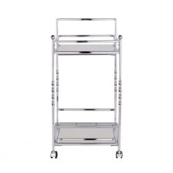 Prindel Chrome Mirrored Bar Cart by Southern Enterprises 19 Prindel Chrome Mirrored Bar Cart by Southern Enterprises -Southern Enterprises Sales chrome finish w mirror southern enterprises bar carts hd530727 4f 1000