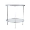 Jessa 24.25 in. Chrome Round Glass Top End Table by Southern Enterprises 2 Jessa 24.25 in. Chrome Round Glass Top End Table by Southern Enterprises -Southern Enterprises Sales chrome southern enterprises end side tables hd649764 64 1000