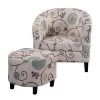 Colorful Polyester Accent Retro Living Room Chair with Ottoman by Huluwat -Southern Enterprises Sales colorful huluwat accent chairs dj tc pp282731aao 64 1000