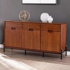 Madison Dark Brown and Black Anywhere Cabinet with Gold Accents by Southern Enterprises 23 Madison Dark Brown and Black Anywhere Cabinet with Gold Accents by Southern Enterprises -Southern Enterprises Sales dark brown and black finish w gold accents southern enterprises display cabinets hd433936 31 1000