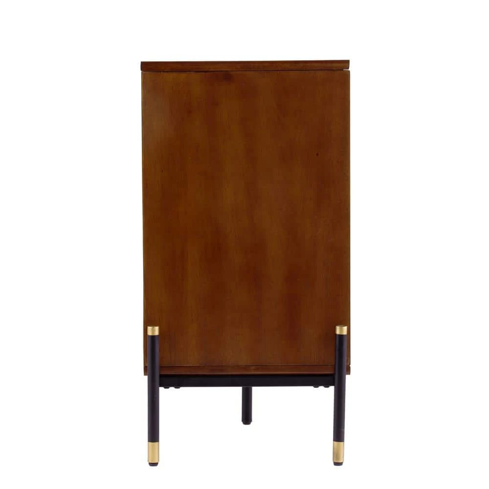 Madison Dark Brown and Black Anywhere Cabinet with Gold Accents by Southern Enterprises 4 Madison Dark Brown and Black Anywhere Cabinet with Gold Accents by Southern Enterprises - Image 2