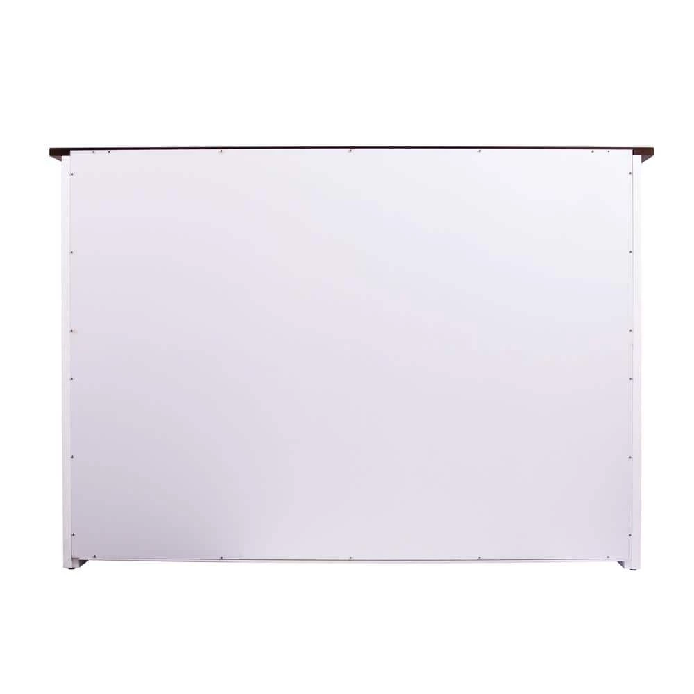 Hemani Dark Brown and White Barn-Door Kitchen Island by Southern Enterprises 6 Hemani Dark Brown and White Barn-Door Kitchen Island by Southern Enterprises - Image 4