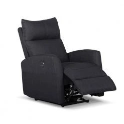 Dark Gray Fabric Power USB Recliner(Set of 1) by Huluwat -Southern Enterprises Sales dark gray huluwat recliners lys tc 260131301 1f 1000