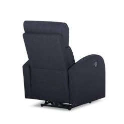 Dark Gray Fabric Recliner with Power USB(Set of 1) by Huluwat -Southern Enterprises Sales dark gray huluwat recliners lys tc 293131238 44 1000