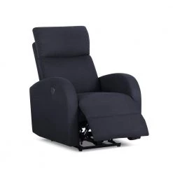 Dark Gray Fabric Recliner with Power USB(Set of 1) by Huluwat -Southern Enterprises Sales dark gray huluwat recliners lys tc 293131238 fa 1000