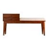Bennson Dark Sienna Storage Bench by Southern Enterprises -Southern Enterprises Sales dark sienna ivory southern enterprises bedroom benches hd523699 64 1000
