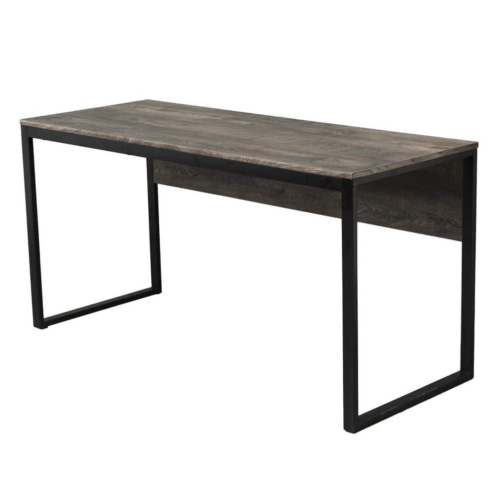 59 in. Retangular Dark Walnut Manufactured Wood No Drawer Contemporary Computer Desk with Adjustable Leg Pads by Huluwat 3 59 in. Retangular Dark Walnut Manufactured Wood No Drawer Contemporary Computer Desk with Adjustable Leg Pads by Huluwat