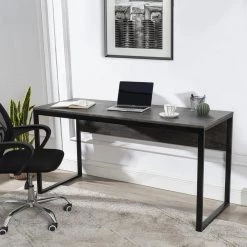 59 in. Retangular Dark Walnut Manufactured Wood No Drawer Contemporary Computer Desk with Adjustable Leg Pads by Huluwat 14 59 in. Retangular Dark Walnut Manufactured Wood No Drawer Contemporary Computer Desk with Adjustable Leg Pads by Huluwat -Southern Enterprises Sales dark walnut color huluwat computer desks xyd g glkdsk03 77 1000