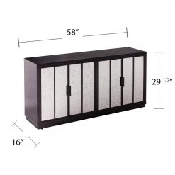 Morine Ebony with Antique Mirror Console Cabinet by Southern Enterprises 22 Morine Ebony with Antique Mirror Console Cabinet by Southern Enterprises -Southern Enterprises Sales ebony finish and antique mirror southern enterprises display cabinets hd433905 76 1000