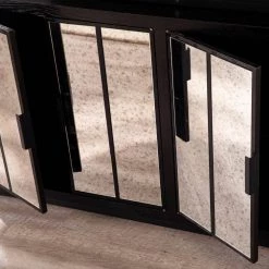 Morine Ebony with Antique Mirror Console Cabinet by Southern Enterprises 18 Morine Ebony with Antique Mirror Console Cabinet by Southern Enterprises -Southern Enterprises Sales ebony finish and antique mirror southern enterprises display cabinets hd433905 c3 1000