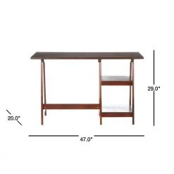47 in. Rectangular Espresso Writing Desks with Storage by Southern Enterprises -Southern Enterprises Sales espresso southern enterprises writing desks hd888620 40 1000