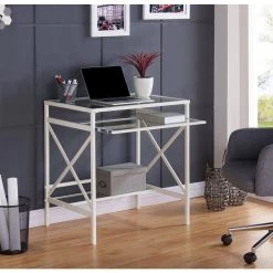 Lysa 29 in. Fresh White Writing Desk by Southern Enterprises -Southern Enterprises Sales fresh white southern enterprises writing desks hd650470 31 1000