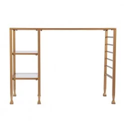 42.8 in. Rectangular Gold Metal/Glass Writing Desks with Glass Top by Southern Enterprises -Southern Enterprises Sales gold metal glass southern enterprises writing desks hd524504 66 1000