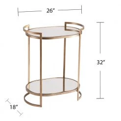 Tobie Gold Mirrored Small Space Bar Table by Southern Enterprises -Southern Enterprises Sales gold mirror southern enterprises end side tables hd524856 c3 1000
