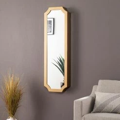 Welbeck Gold Jewelry Armoire (5 in D x 14.25 in. W x 47 in. H) by Southern Enterprises 11 Welbeck Gold Jewelry Armoire (5 in D x 14.25 in. W x 47 in. H) by Southern Enterprises -Southern Enterprises Sales gold southern enterprises jewelry armoires hd391298 31 1000