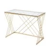 Dudley 40 in. Iron Rectangle Gold Writing Desk by Southern Enterprises -Southern Enterprises Sales gold southern enterprises writing desks hd391151 64 1000