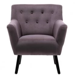 Gray Upholstered Accent Chair with Pillow for Living Room by Huluwat 15 Gray Upholstered Accent Chair with Pillow for Living Room by Huluwat -Southern Enterprises Sales gray huluwat accent chairs djyc g pp284074aae 1f 1000