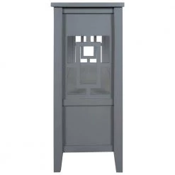 36 in. Gray Modern Rectangle Solid Wood Console Table for Living Room with 4-Drawers and 1-Shelf by Huluwat -Southern Enterprises Sales gray huluwat console tables dj tc wf212304aae fa 1000