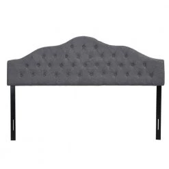 Grey Linen Adjustable Upholstered Headboards for King Size Bed by Huluwat -Southern Enterprises Sales gray huluwat headboards dj tc w31135907 4f 1000