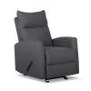 Gray Fabric Handle Glider Recliner(Set of 1) by Huluwat -Southern Enterprises Sales gray huluwat recliners lys tc 260111137 64 1000