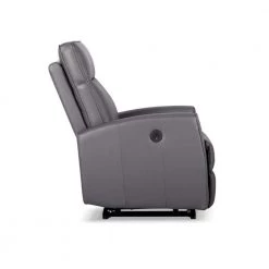 Gray Leather Recliner with Power USB(Set of 1) by Huluwat -Southern Enterprises Sales gray huluwat recliners lys tc 275131503 44 1000