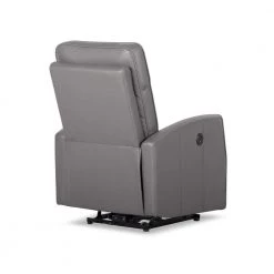 Gray Leather Recliner with Power USB(Set of 1) by Huluwat -Southern Enterprises Sales gray huluwat recliners lys tc 275131503 fa 1000