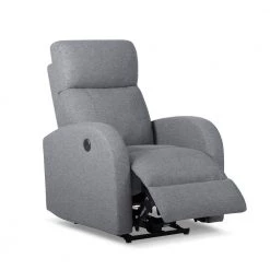 Gray Fabric Recliner with Power USB(Set of 1) by Huluwat -Southern Enterprises Sales gray huluwat recliners lys tc 293131234 1f 1000