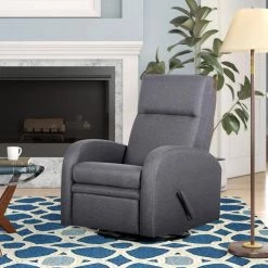 Gray Fabric Glider Swivel Recliner(Set of 1) by Huluwat -Southern Enterprises Sales gray huluwat recliners lys tc 595191137 31 1000