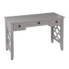 Endorville 47 in. Rectangular Gray Wood 3-Drawer Writing Desk by Southern Enterprises -Southern Enterprises Sales gray southern enterprises writing desks hd387130 64 1000